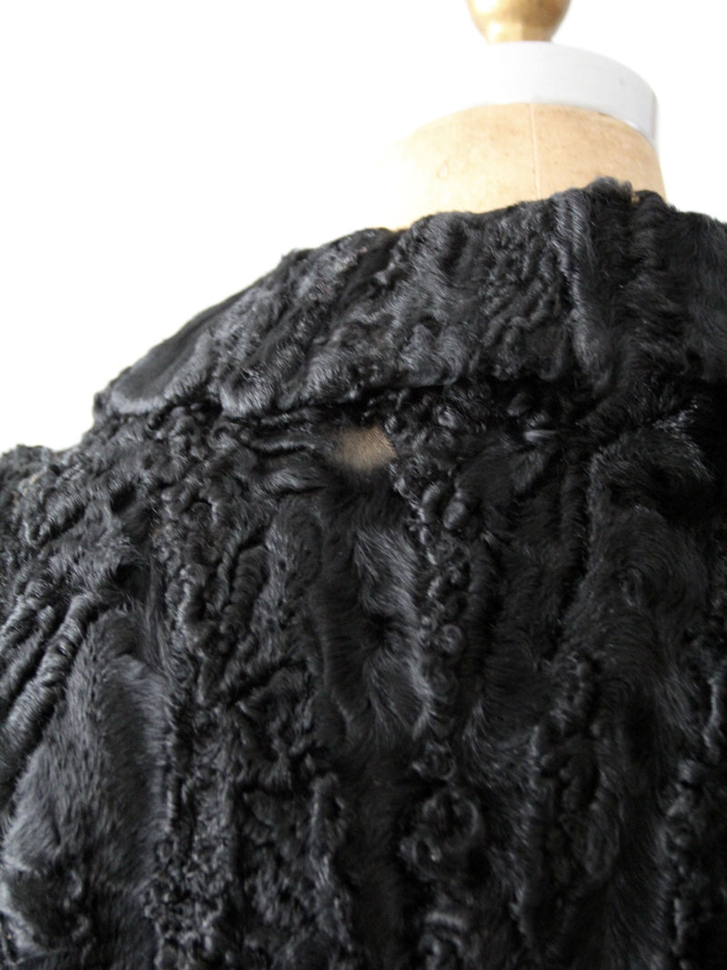 antique Persian lamb fur coat