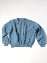 vintage 80s balloon sleeve sweater