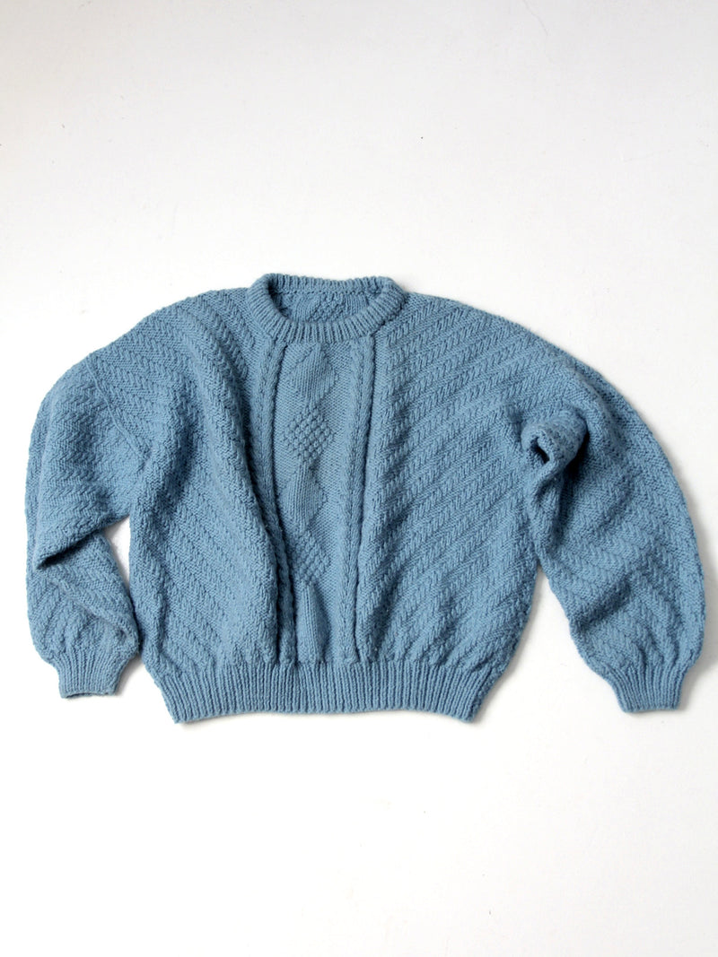 vintage 80s balloon sleeve sweater