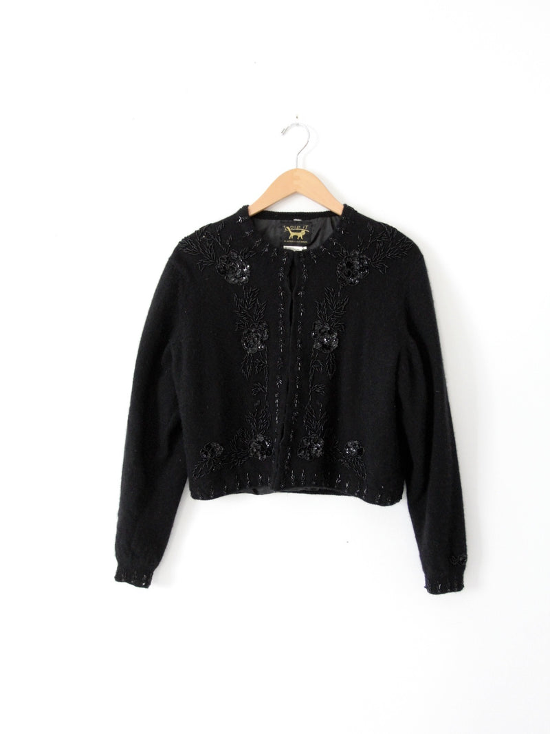 vintage beaded cardigan sweater