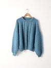 vintage 80s balloon sleeve sweater