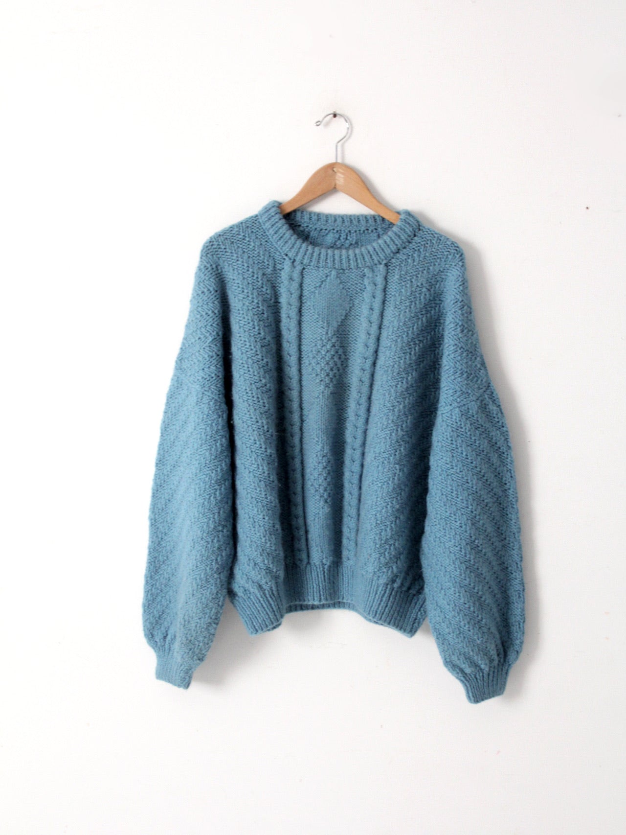 vintage 80s balloon sleeve sweater