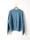 vintage 80s balloon sleeve sweater