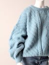 vintage 80s balloon sleeve sweater