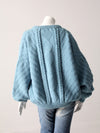 vintage 80s balloon sleeve sweater