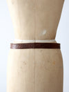 vintage western overlay leather belt