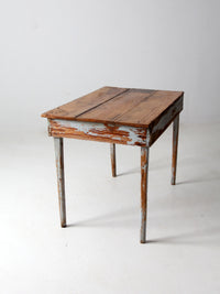 antique primitive side table