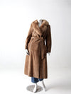 vintage 70s shearling full length coat