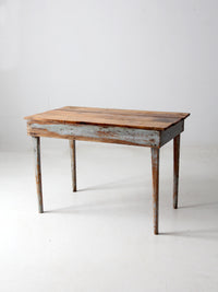 antique primitive side table