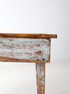 antique primitive side table