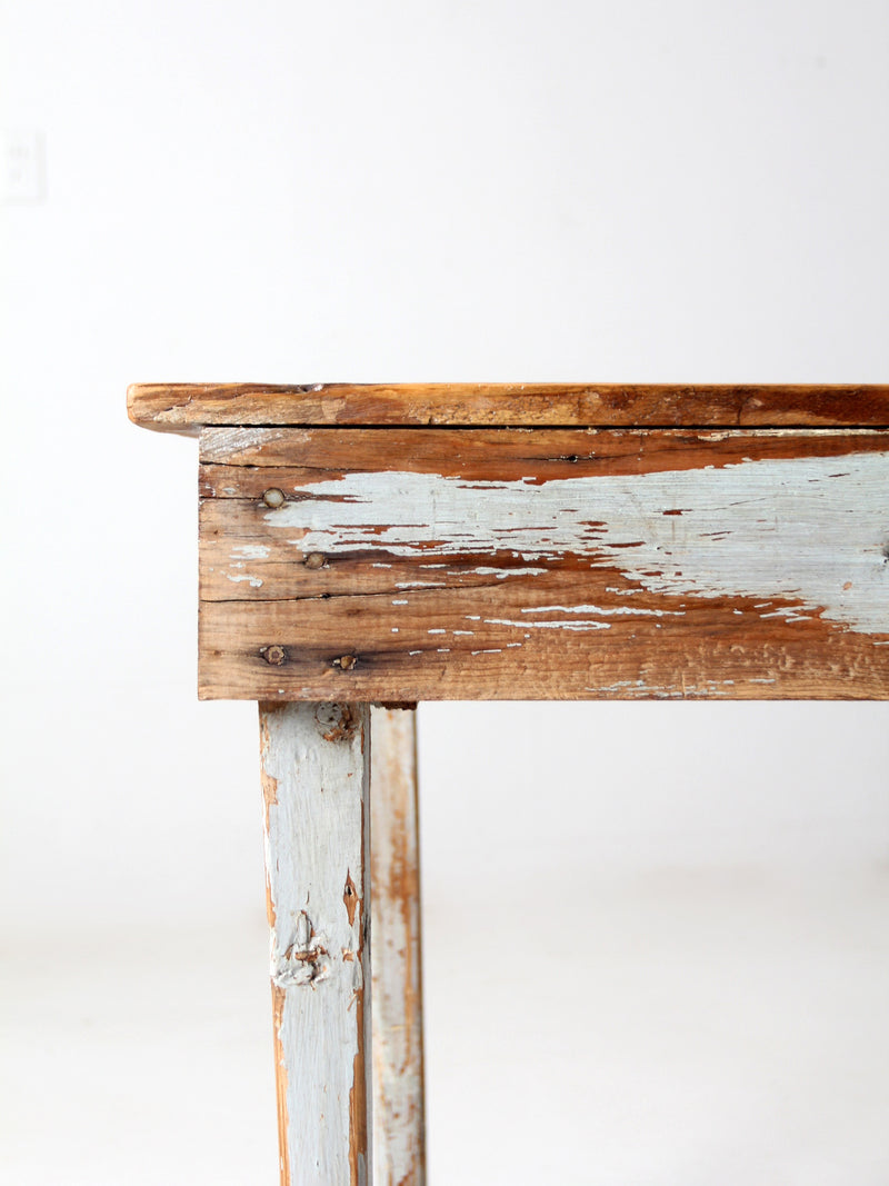 antique primitive side table