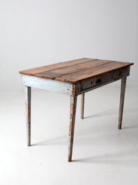 antique primitive side table