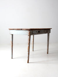 antique primitive side table