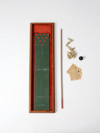 mid-century tabletop bowling game