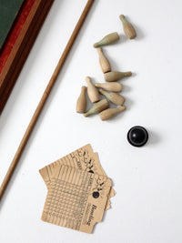 mid-century tabletop bowling game