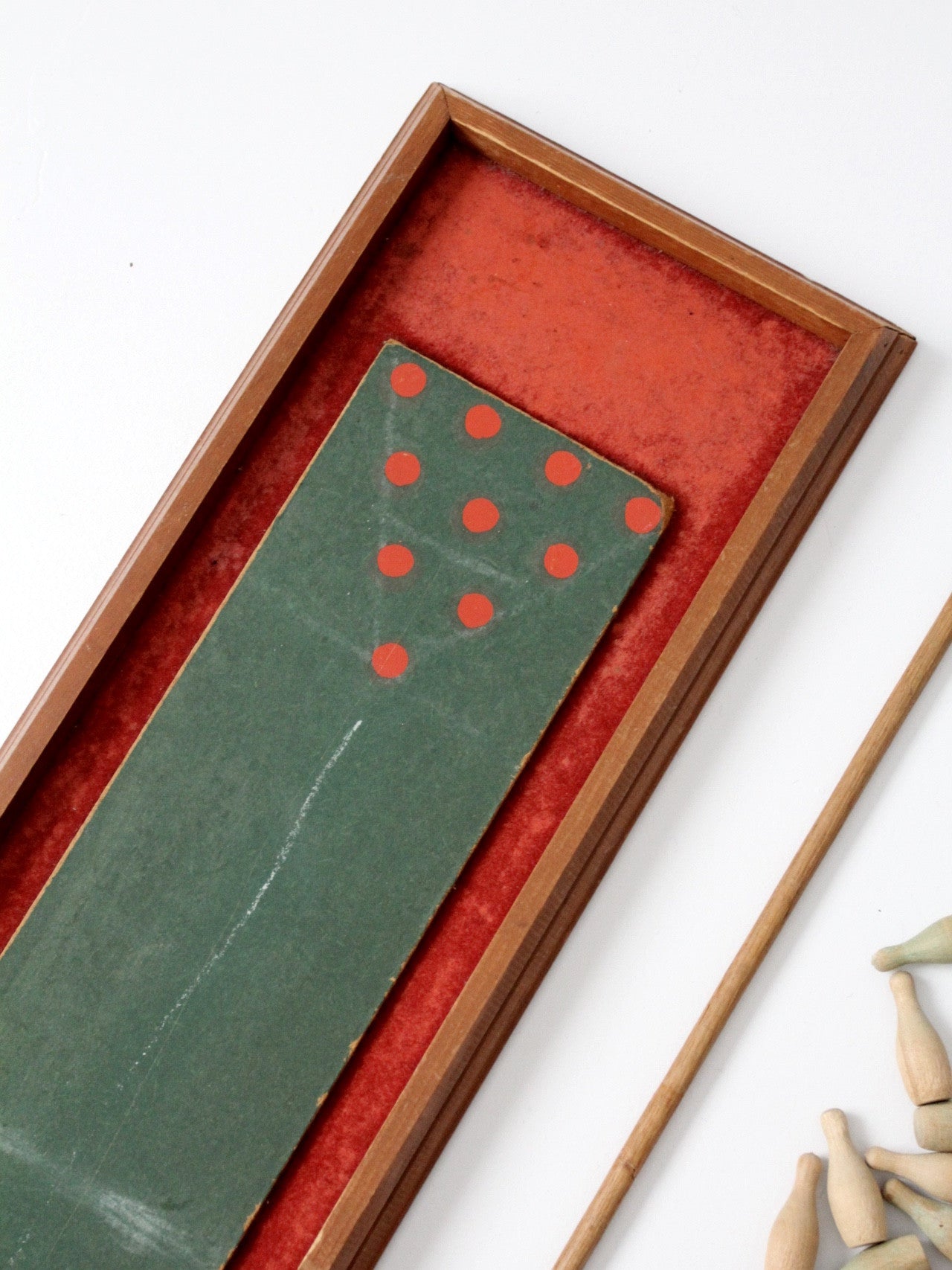 mid-century tabletop bowling game