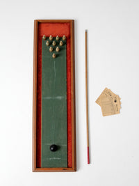 mid-century tabletop bowling game