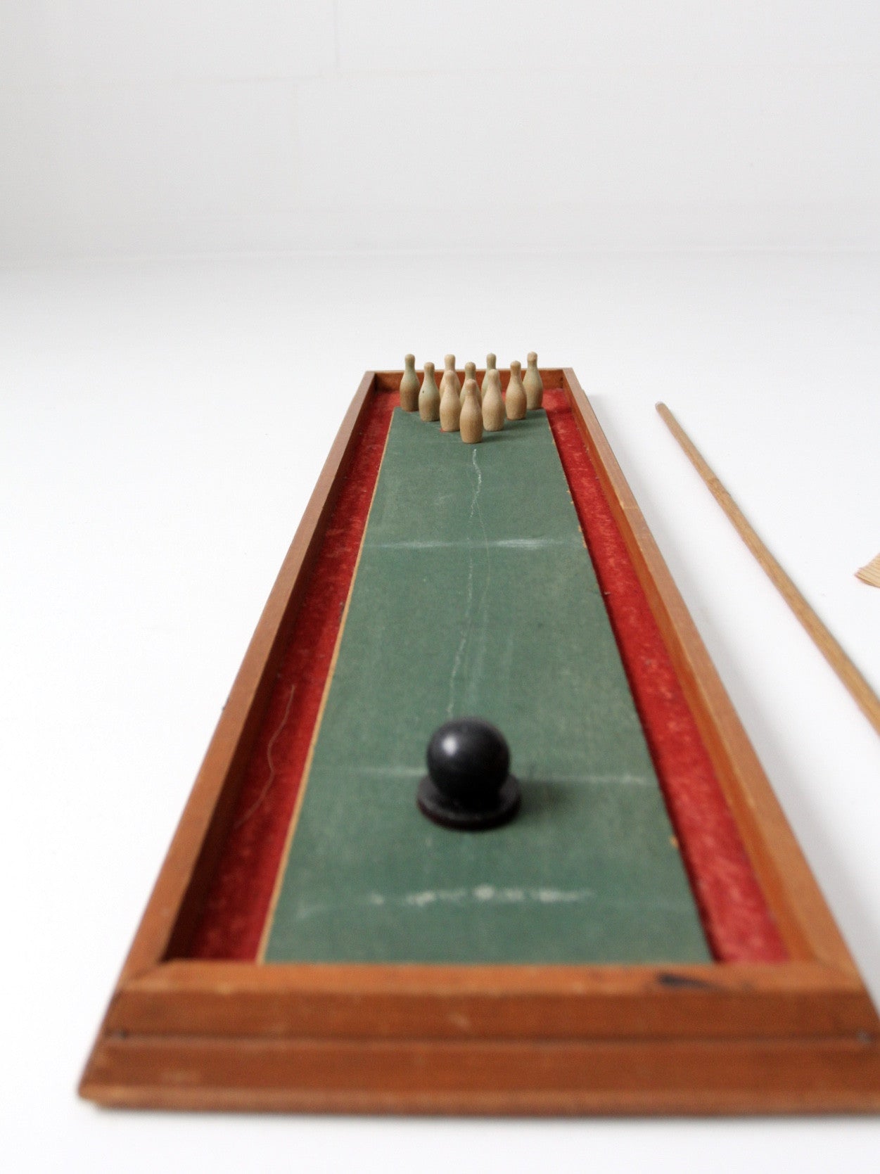 mid-century tabletop bowling game
