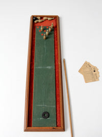 mid-century tabletop bowling game