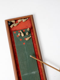 mid-century tabletop bowling game
