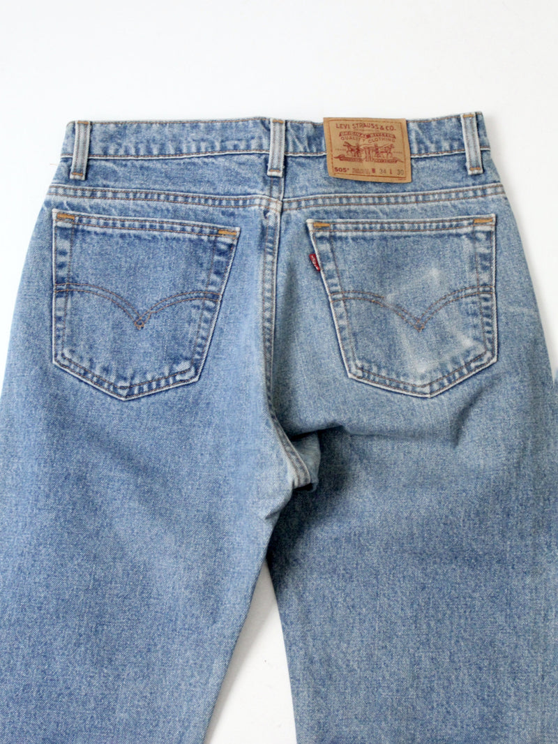 vintage Levis 505 denim jeans, 34 x 30