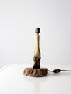 vintage deer hoof table lamp