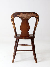 antique balloon back dining chair