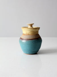 vintage studio pottery jar