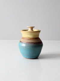 vintage studio pottery jar