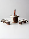 vintage Japanese studio pottery tea set