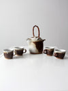 vintage Japanese studio pottery tea set