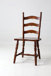 vintage wooden ladder back chair