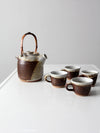 vintage Japanese studio pottery tea set