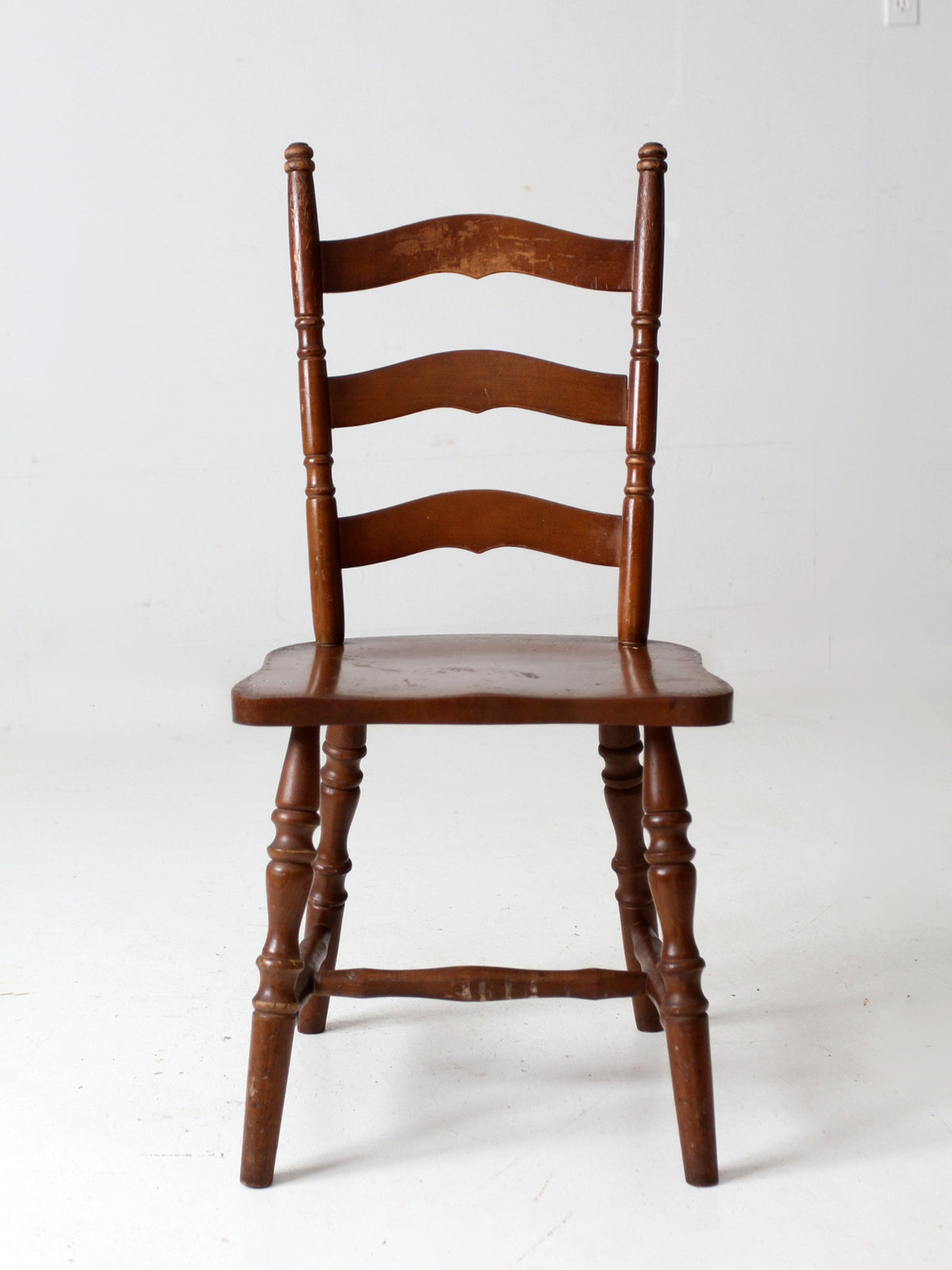 vintage wooden ladder back chair