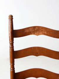 vintage wooden ladder back chair