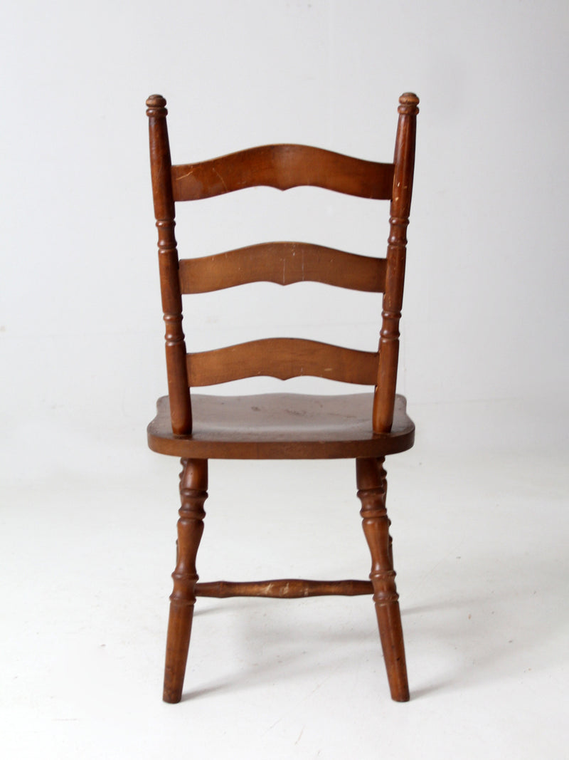 vintage wooden ladder back chair