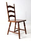 vintage wooden ladder back chair
