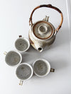 vintage Japanese studio pottery tea set