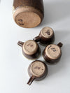 vintage Japanese studio pottery tea set