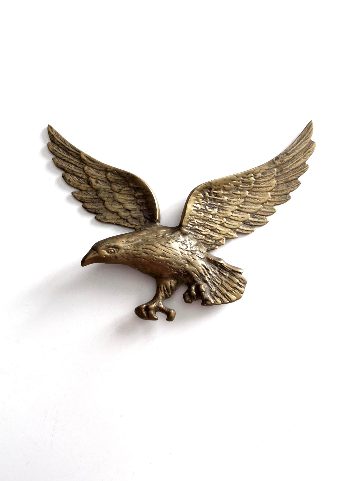 vintage brass eagle wall decor