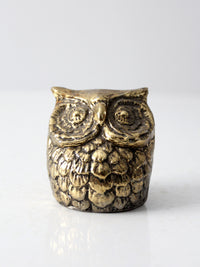 vintage brass owl
