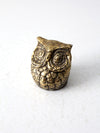 vintage brass owl