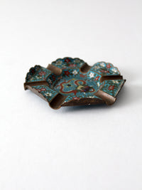 antique Chinese cloisonne ashtray