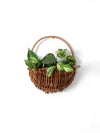 vintage woven wall basket