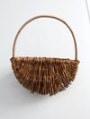 vintage woven wall basket