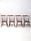 mid-century Windsor dining chairs set of 4
