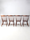 mid-century Windsor dining chairs set of 4