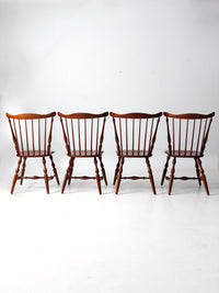 mid-century Windsor dining chairs set of 4