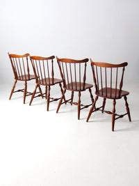 mid-century Windsor dining chairs set of 4