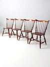 mid-century Windsor dining chairs set of 4